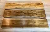 TimberEdge Solid Wood Floating Shelf – Rustic Live Edge Wall Board with Mounting Kit