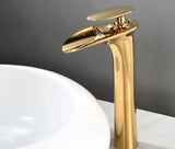 Modern White Waterfall Bathroom Sink Faucet – Single Handle Basin Mixer