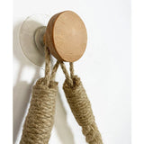 HangEasy Rope Towel & Toilet Paper Holder – Boho-Style, No-Drill Wall-Mount Organizer
