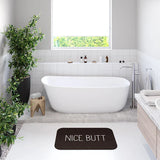 GirlbossMood Statement Bath Mat – Non-Slip Microfiber Rug with Bold Print (23.6 × 15.7 inches)