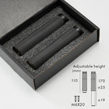 LuxGrip Brass Furniture Legs – Adjustable Brass Cabinet & Table Feet with Diamond Knurling