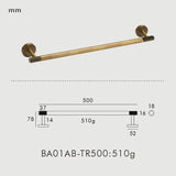Antique Bronze Knurled Brass Bathroom Hardware Set – Towel Rack, Toilet Paper Holder & Wall Hooks | Vintage Luxury | Durable Metal