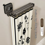 AquaExpand Retractable Suction Cup Shower Rod – Waterproof Bathroom Divider & Wall-Mounted Drying Rack