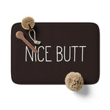 GirlbossMood Statement Bath Mat – Non-Slip Microfiber Rug with Bold Print (23.6 × 15.7 inches)