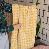 HoundLuxe Vintage Houndstooth Cotton Face Towel – Skin-Friendly, Absorbent & Elegant