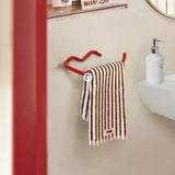 Robust Red/Black Metal Toilet Paper Holder – Wall-Mount, Rust-Resistant & Modern Design