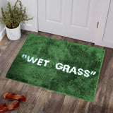 FreshLawn Comfort Mat – Trendy “Wet Grass” Plush Rug in Green