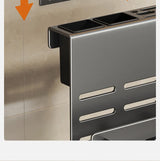 ChefSpace Wall-Mounted Knife Holder with Cutting Board Storage – Stainless Steel | Space-Saving Kitchen Organizer