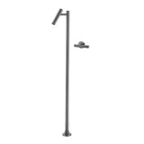ORVIA Luxury Floor-Mounted Faucet – Tall Designer Bathroom Faucet, Brass, Hot & Cold, Single Handle