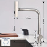 SteelFlex Gun Gray Pull-Out Kitchen Faucet – 6 Spray Functions | 360° Rotation | Warm & Cold | 304 Stainless Steel
