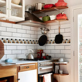 DecoMosaic Waterproof Mosaic Wall Stickers – Peel & Stick Backsplash for Bathroom, Kitchen & Living Spaces