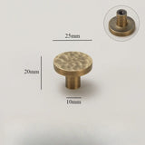 Vintage Hand-Hammered Brass Handles – Bronze Furniture Pulls for Cabinets & Drawers