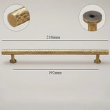 Vintage Hand-Hammered Brass Handles – Bronze Furniture Pulls for Cabinets & Drawers