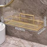 LuxSip Wall-Mounted Cup Holder – Black & Gold | Drill-Free Bathroom Organizer
