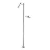 ORVIA Luxury Floor-Mounted Faucet – Tall Designer Bathroom Faucet, Brass, Hot & Cold, Single Handle