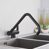 Foldable 360° Swivel Kitchen Faucet with Dual Spray Modes and Hot and Cold Mixer