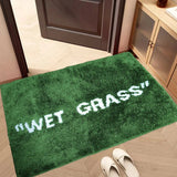 FreshLawn Comfort Mat – Trendy “Wet Grass” Plush Rug in Green