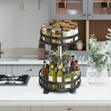 SpiceTurn Pro – 360° Rotating Spice Rack Organizer for Kitchen