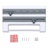 MultiFix 4-in-1 Kitchen Roll Holder – Wall Organizer with Foil Cutter & Bottle Rack