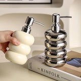 PureCeram Luxe Ceramic Soap Dispenser – Elegant Bottle for Bathroom, Kitchen & Hotel