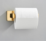 AurevaSteel 304 Stainless Gold Toilet Paper Holder – Luxury Rustproof Bathroom Wall Mount Tissue Roll Dispenser