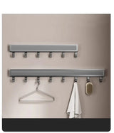 FoldiRack Wall-Mounted Folding Coat & Hat Rack – Space-Saving Organizer for Bathroom & Balcony
