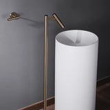ORVIA Luxury Floor-Mounted Faucet – Tall Designer Bathroom Faucet, Brass, Hot & Cold, Single Handle