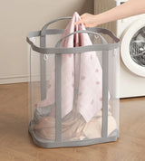 BreezeFold Collapsible Laundry Hamper – Breathable & Versatile Storage
