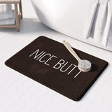 GirlbossMood Statement Bath Mat – Non-Slip Microfiber Rug with Bold Print (23.6 × 15.7 inches)