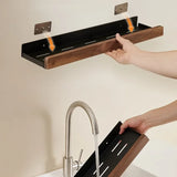 CulinaWood Kitchen Wall Shelf – No-Drill Organizer for Spices, Cutting Boards & Kitchen Essentials