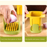 ChopMaster – Multifunctional Vegetable & French Fry Cutter with Hand-Press Mechanism
