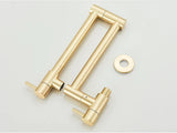 Brushed Gold Wall Mount Kitchen Faucet Premium – Single Cold Water Tap | 360° Swivel Spout | Space Saving Design