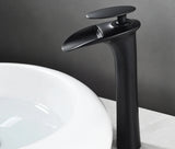 Modern White Waterfall Bathroom Sink Faucet – Single Handle Basin Mixer
