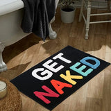 BareLuxe Get Naked Bath Mat – Luxurious Microfiber Anti-Slip Shaggy Rug (20” x 32”)