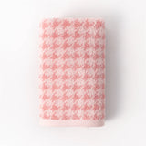 HoundLuxe Vintage Houndstooth Cotton Face Towel – Skin-Friendly, Absorbent & Elegant