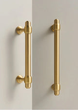 NurlinLux Solid Brass T-Bar Handles – French-Style Luxury Knobs for Cabinets, Drawers & Doors