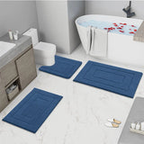 Velveteen Microfiber Bathroom Mat Double Frame Premium – Non Slip Absorbent Rug | Soft Comfort | Quick Dry Floor Mat