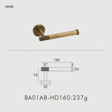 Antique Bronze Knurled Brass Bathroom Hardware Set – Towel Rack, Toilet Paper Holder & Wall Hooks | Vintage Luxury | Durable Metal