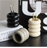 CeramiLux Creative Ceramic Storage Jar with Lid – Stylish Candle & Candy Jar