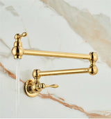 RoyalPour – Luxury Wall-Mount Gold Pot Filler Faucet | Stylish & Functional