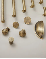 Vintage Hand-Hammered Brass Handles – Bronze Furniture Pulls for Cabinets & Drawers