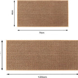 KüchLoom Washable Non-Slip Kitchen Runner – Faux Sisal Look with Natural Rubber Backing