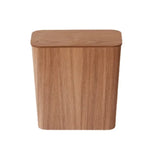 EcoPress Wooden Trash Bin with Lid – Large, Stylish Wastebasket for Home, Office & Modern Living