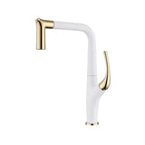 AquaLuxe – Luxury Pull-Out Kitchen Faucet | Brushed Gold & Black