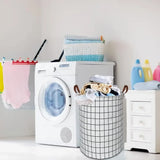 EcoStore Foldable Laundry Basket – Canvas & Linen Hamper with Handles and Drawstring Closure