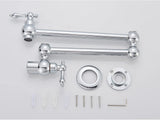 Brushed Gold Wall Mount Kitchen Faucet Premium – Single Cold Water Tap | 360° Swivel Spout | Space Saving Design
