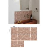 BohoTerracotta Self-Adhesive Tile Stickers – 10-Piece Vinyl Decals for Walls & Floors