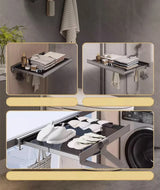 FoldiRack Wall-Mounted Folding Coat & Hat Rack – Space-Saving Organizer for Bathroom & Balcony