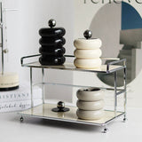 CeramiLux Creative Ceramic Storage Jar with Lid – Stylish Candle & Candy Jar
