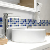 DecoMosaic Waterproof Mosaic Wall Stickers – Peel & Stick Backsplash for Bathroom, Kitchen & Living Spaces